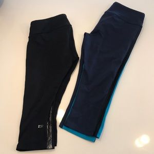 2 Pairs Splits59 Cropped Leggings Size Medium NWOT